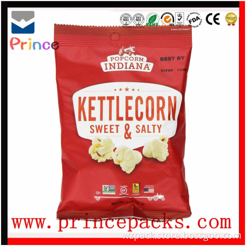 Popcorn Packaging Bag/plastic aluminium foil custom printed bags /Potato Chips Packaging Bag